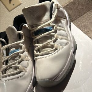 White and Blue Sneakers